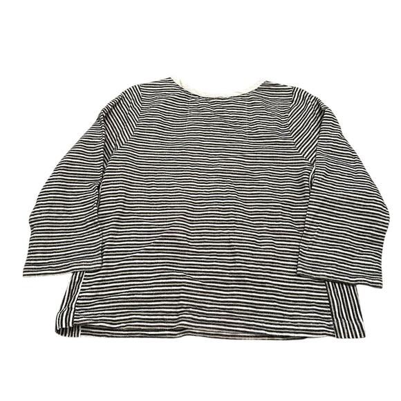 Ace & Jig Striped Lagenlook Cotton L/S Top Size Small - Picture 2 of 5